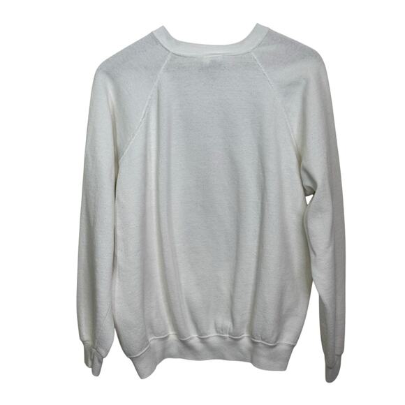 Vtg Egghead Software Made in USA Basset Walker White XL Pullover Sweatshirt - Picture 4 of 6